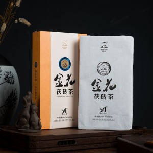 Hunan Hei Tea Fu Brick Tea 2015 Golden Flower Fu Brick Tea Hunan Specialty Tea Ration Tea 800g/360g